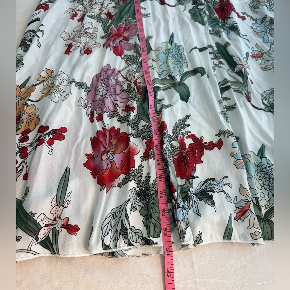 Women’s Floral Lightweight Dress Casual & Cute Size Large Short Sleeve - Picture 7 of 10